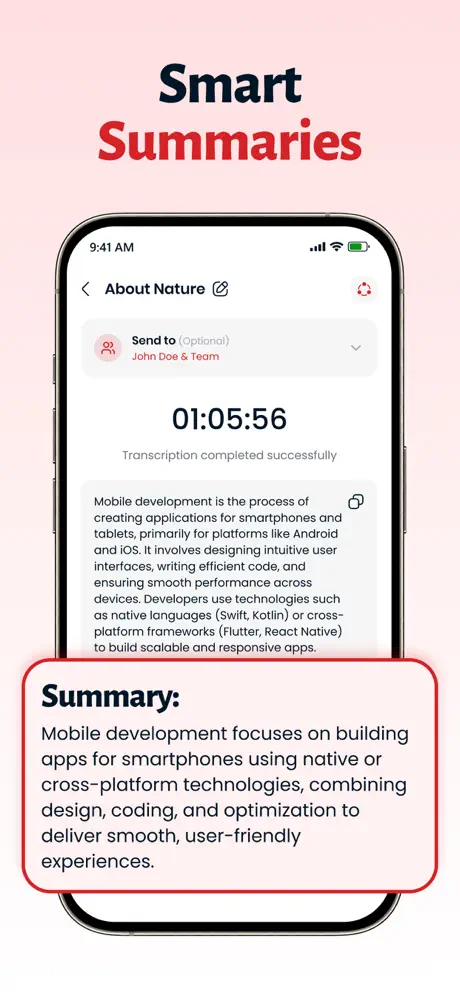 Brain Dump AI transcription with smart summary of recorded voice notes — Brain Dump AI Voice Messaging Platform